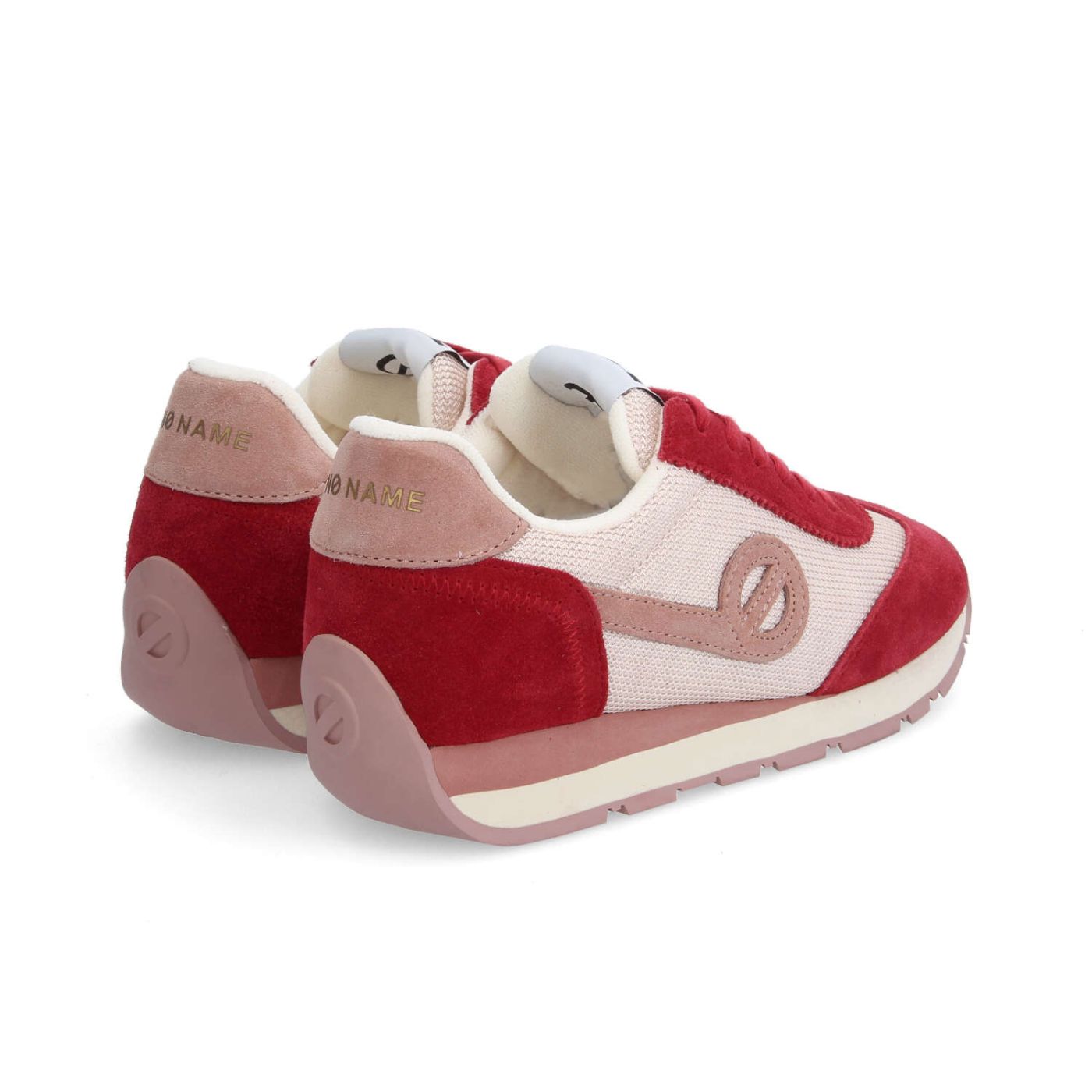 CITY RUN JOGGER W - KNIT/SUEDE - ROSA/ROSSO